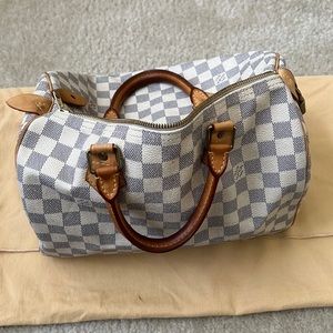LV Damier Azur Speedy 30